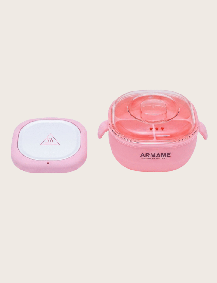 Chauffe-cire portable en silicone 400ML – Rose | ARMANE Professional