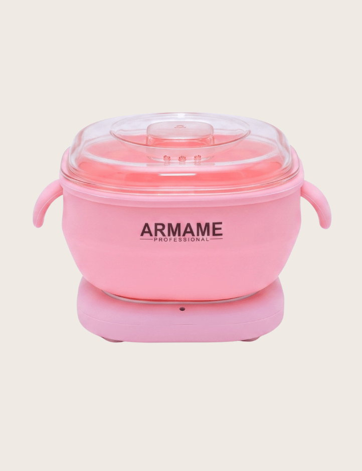 Chauffe-cire portable en silicone 400ML – Rose | ARMANE Professional